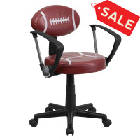 Flash Furniture Football Task Chair with Arms BT-6181-FOOT-A-GG